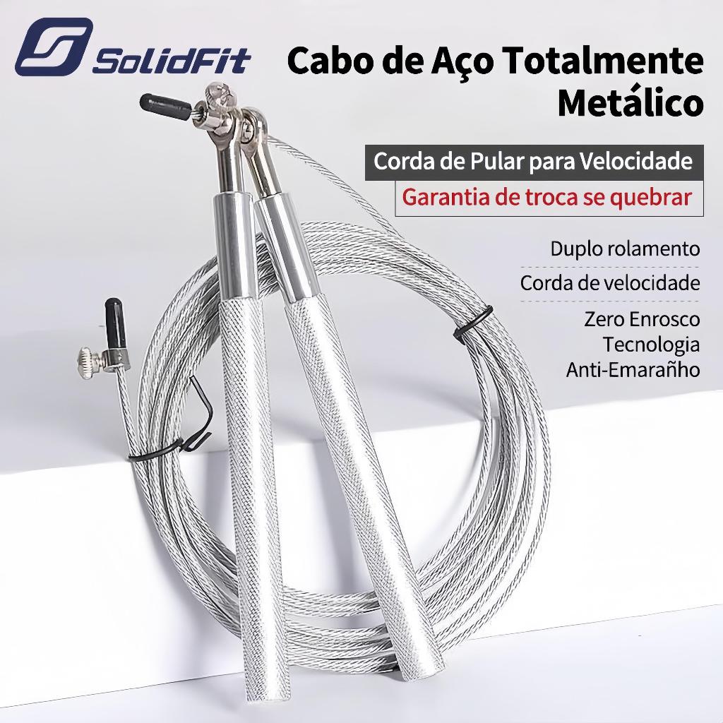 SOLOEVER Speed Corda de Pular Aço Rolamento Profissional para Crossfit Musculação e Exercícios | Entrega Rápida