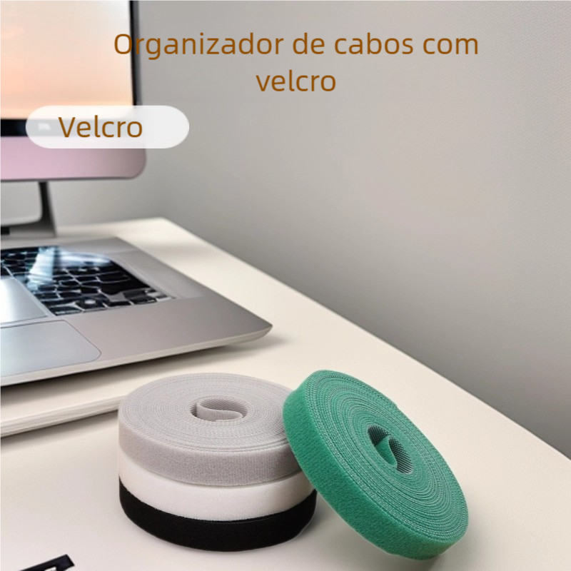 Organizador de fios rolo 5m, aderência forte em Oferta na Shopee