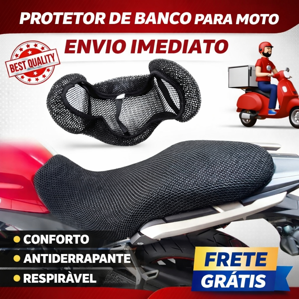 Capa Protetora Banco Moto Térmica Impermeável Preta Nylon Capa Térmica Protetor Banco Moto Promoção