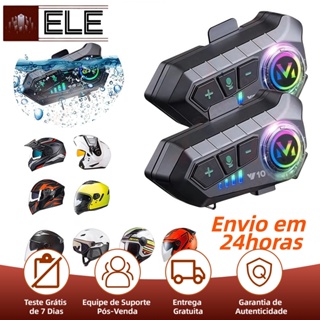 Y12/Y10/Y20 Motocicleta Sem Fio Bluetooth 5.3 Fone de Ouvido Capacete Kit de Chamadas Mãos Livres À Prova D'Água Interco em Oferta na Shopee