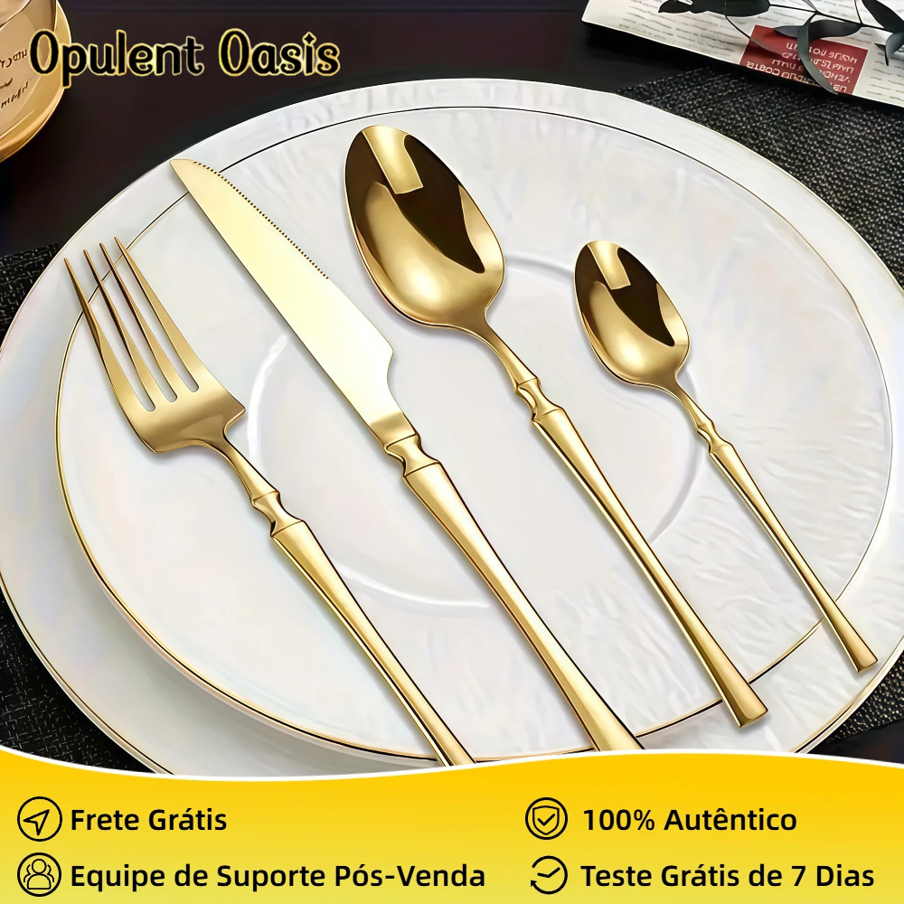 Jogo de Talheres 24 Peças Faqueiro talher Aço Inox Cozinha Garfo colher faca de aço inoxidável em Oferta na Shopee