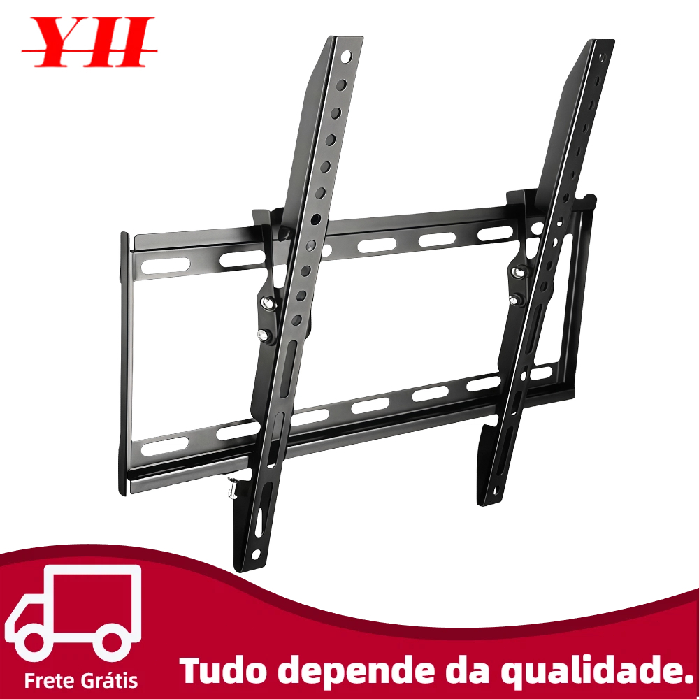 Suporte Para Tv Lcd Led Oled Qled 32 a 80 Pol Fixo Samsung LG Universal de Parede Ultra Slim em Oferta na Shopee