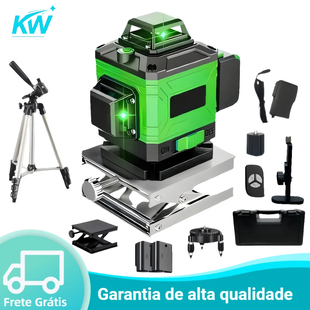 12/16 Linhas Nível a Laser Ajustável Nível 360 ° Medição Da Linha De Ferramentas Rotativas De Auto-Nivelamento Interno
