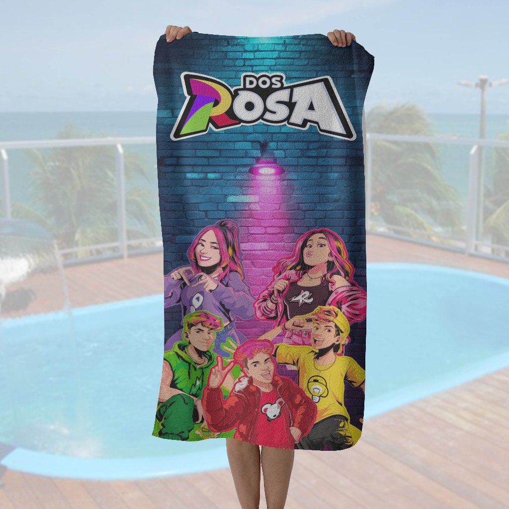 Toalha Emilly Vick Dos Rosa - Praia ou Piscina - 140x70cm - Várias Estampas em Oferta na Shopee
