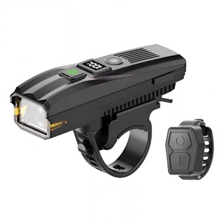 Lanterna Farol Bike Com Buzina USB Controle Remoto S/ Fio Medidor Digital Luz Led Potente Recarregavel em Oferta na Shopee