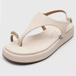 Papete Vizzano Flat Detalhe Feminino - Off White