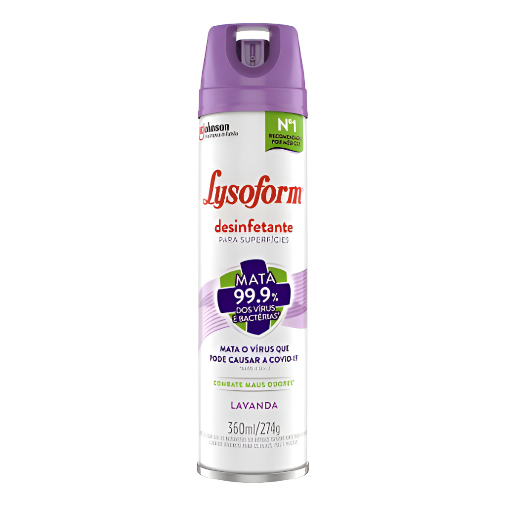 Desinfetante Lysoform Lavanda 360ml - Elimina Germes e Odores, Seguro para Pets em Oferta na Shopee