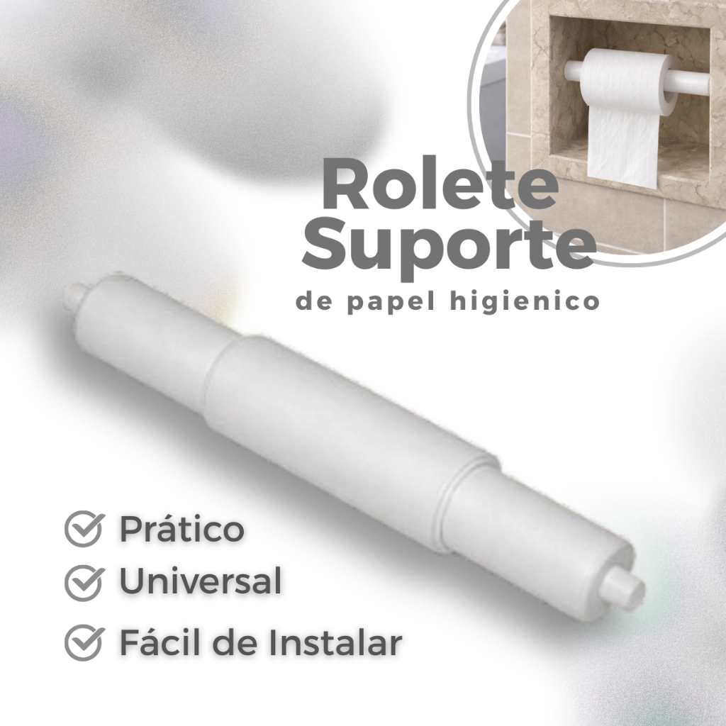Suporte Rolete eixo pino Universal de Pressão Molas porta Papel Higiênico Ajustável PVC barato compativel nicho parede em Oferta na Shopee