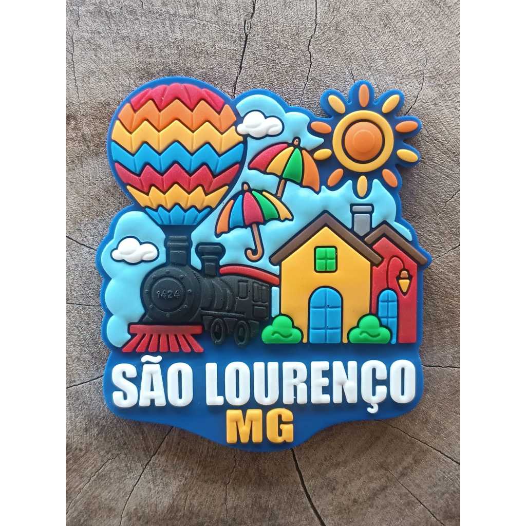 Ímã EXCLUSIVO de  SÃO LOURENÇO, MG – Ímã de Geladeira emborrachado