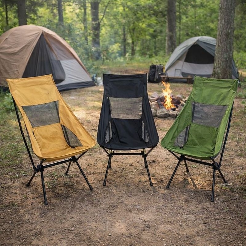 Cadeira Portatil Dobravél Camping Lazer Praia Suporte Resistente Tela Cor Sortida Conforme Estoque