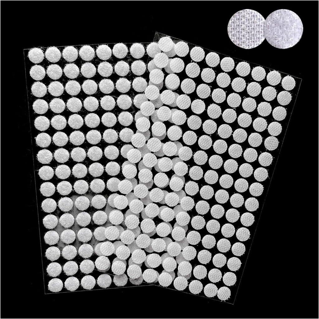 99 Pares Pontos De Velcro Fecho de Contato Autoadesivo Redondo Preto Branco 1cm em Oferta na Shopee