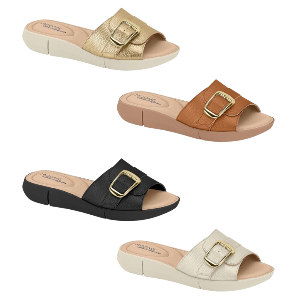 Tamanco Feminino Conforto Fivela Ajustável Solado Macio Modare 7199.113