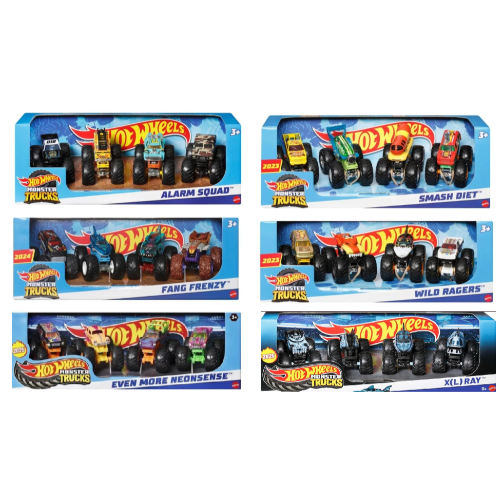 Hot Wheels Monster Trucks – Pack com 4 - HLT73 Original Mattel em Oferta na Shopee