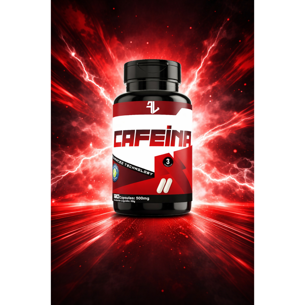 Cafeína Anidra 500mg – 120 Cápsulas | Suplemento em Cáps