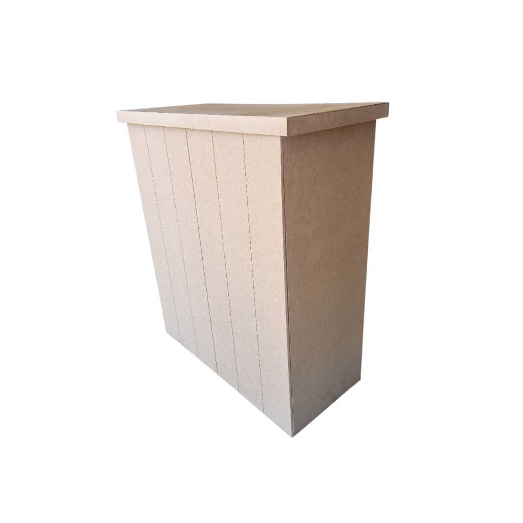 mesa ripada e cômoda fake bomb de madeira MDF para decoração de festa ou mesinha d quarto/escritorio