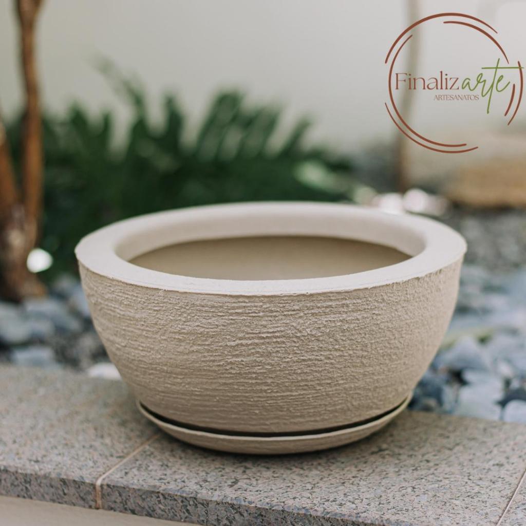 Vaso Pequeno para Plantas Flores Decorativo Bacia Escovado N1 com Prato em Polietileno Suculentas e Cactos em Oferta na Shopee