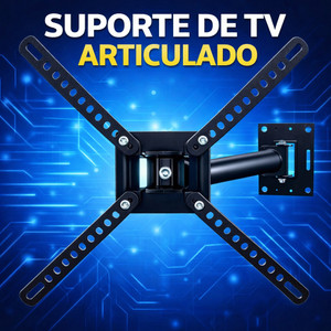 Suporte Articulado de Parede para TV 32” a 55” LCD/LED/OLED/QLED/Plasma