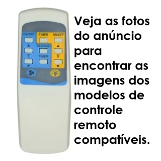 Controle Remoto Para Ventilador Autentic, Ls (modelo antigo) e Dynacom - (somente o controle) em Oferta na Shopee