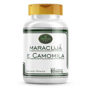 Suplemento de Maracujá + Camomila (Composição 100% Natural) 500 Mg - 60 Cápsulas em Oferta na Shopee