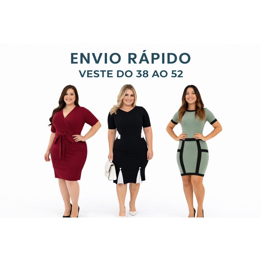 Vestido Feminino Evangélico Mais Vendido Moda Evangélica Cristã Gospel Jovem Tubinho Plus Size Fenda Vermelho Carmesim