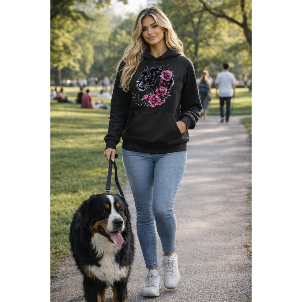 Blusa Moletom Feminino com Capuz e Bolso Canguru | Casaco de Inverno, Confortável Estiloso Versátil