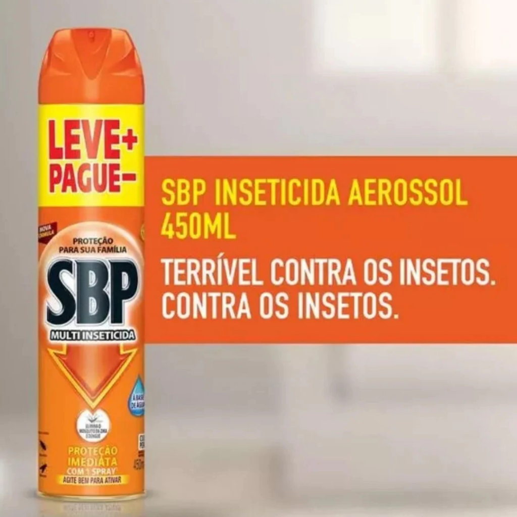 Multi Inseticida Aerosol Sbp 450ml Embalagem Economica