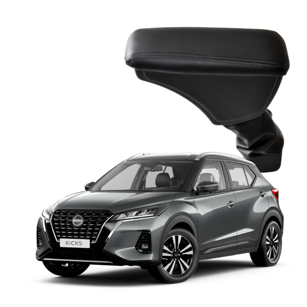 Apoio De Braço Nissan Kicks Encosto para Carro descanso reclinável Porta-objetos Couro ecológico