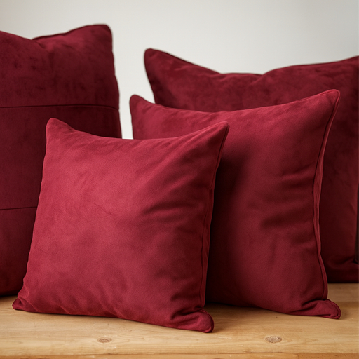 Kit 02 Capas De Almofadas 35x35 cm Tecido Suede Liso Decorativa Zíper Invisível Sofá Sala Pequenas