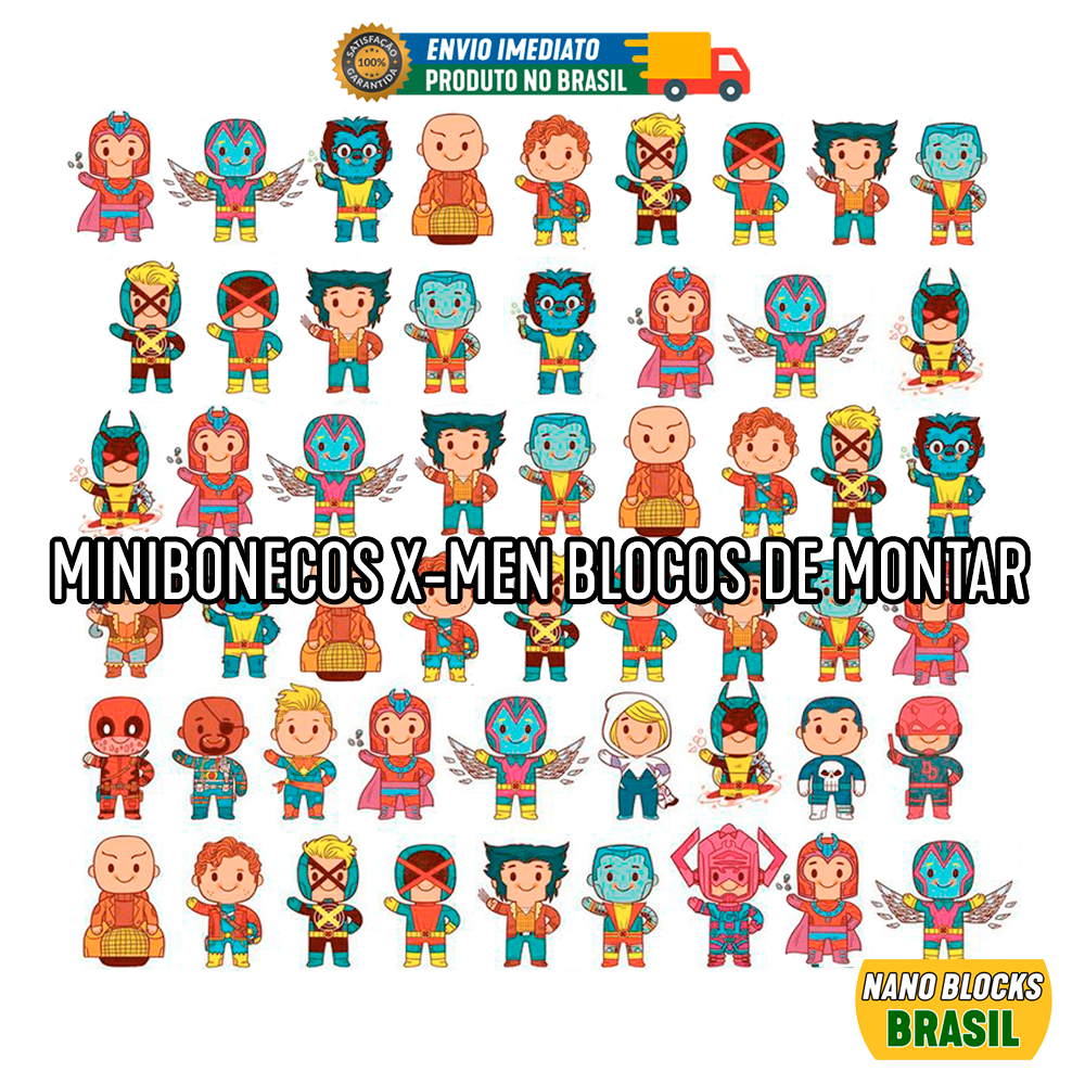 Mini bonecos X-MEN WOLVERINE DEADPOOL X-FACTOR MAGNETO XMEN miniboneco Marvel Blocos de montar