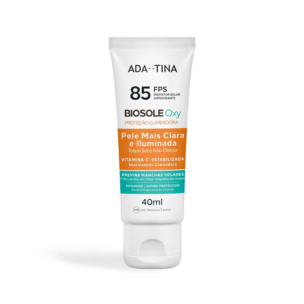 Ada Tina Biosole Oxy FPS 85 - Protetor Solar Clareador 40ml