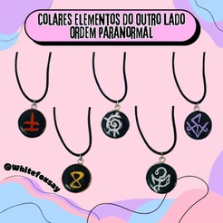 Colar Ordem Paranormal Elementos do Outro Lado Hexatombe
