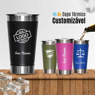 Copo Térmico Personalizado Presente Criativo Gravação a Laser Nome ou Logo - Envio Rápido