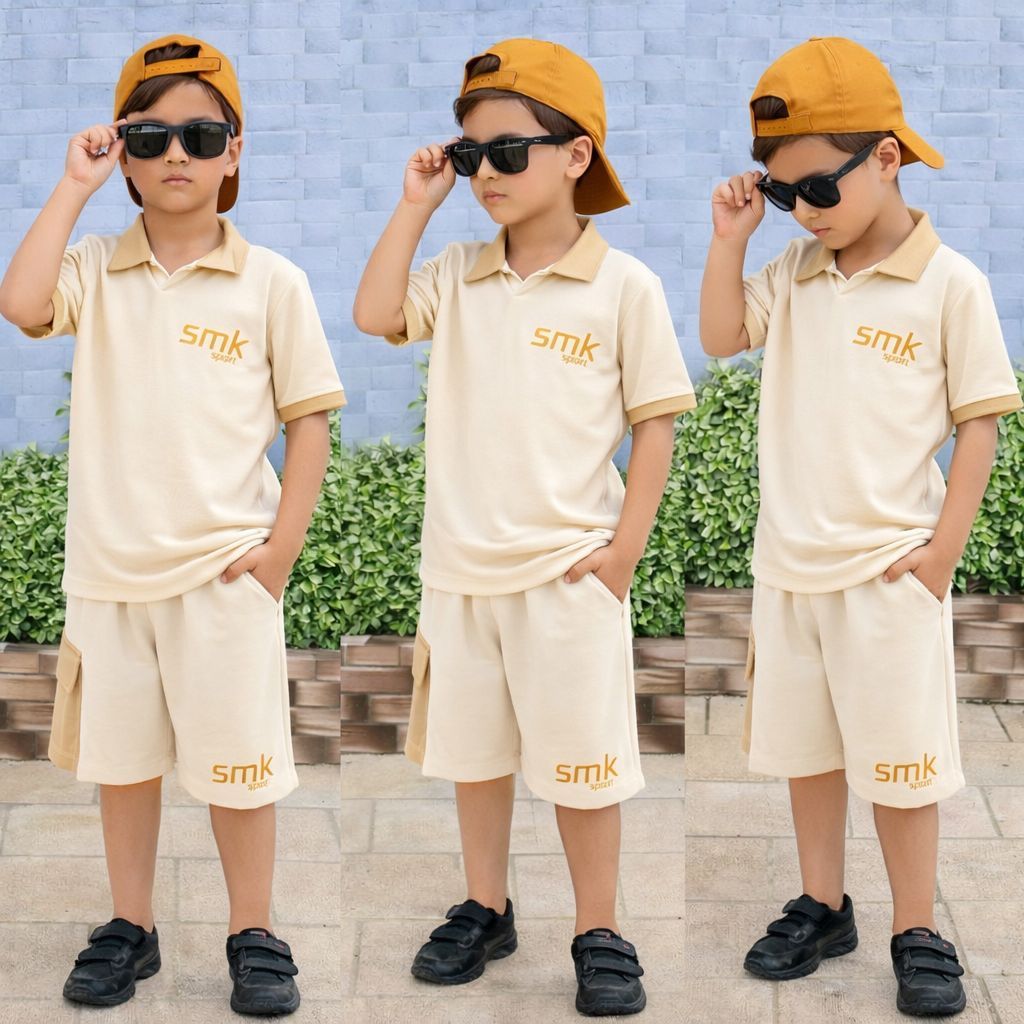Conjunto Infantil Masculino Malha Premium Roupa de Menino Estilosa e Confortável Look Casual