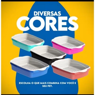 Caixa de Areia 20lts com 3 itens, 2 bandejas e 1 peneira em Oferta na Shopee
