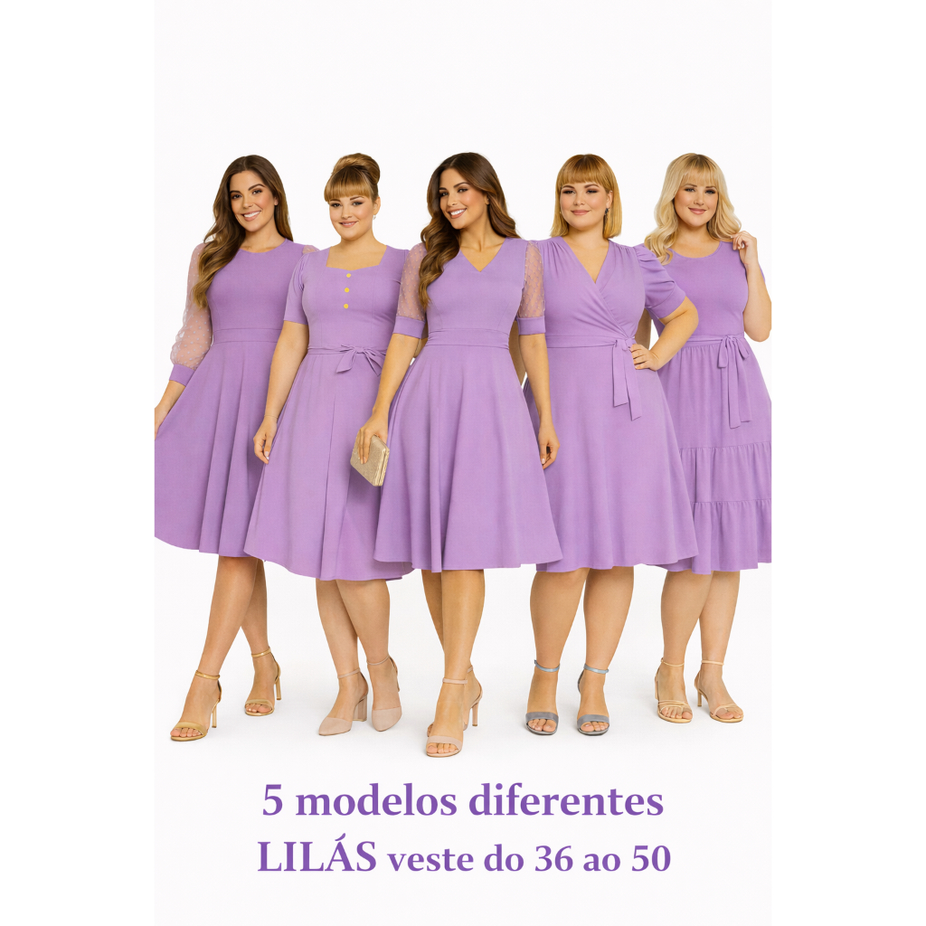VESTIDO MAIS VENDIDO MODA EVANGÉLICA PLUS SIZE PREMIUM LUXO ROXO LILÁS MANGA LONGA PRINCESA TULE FARDAMENTO EVANGÉLICO