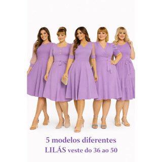 VESTIDO MAIS VENDIDO MODA EVANGÉLICA PLUS SIZE PREMIUM LUXO ROXO LILÁS MANGA LONGA PRINCESA TULE FARDAMENTO EVANGÉLICO em Oferta na Shopee