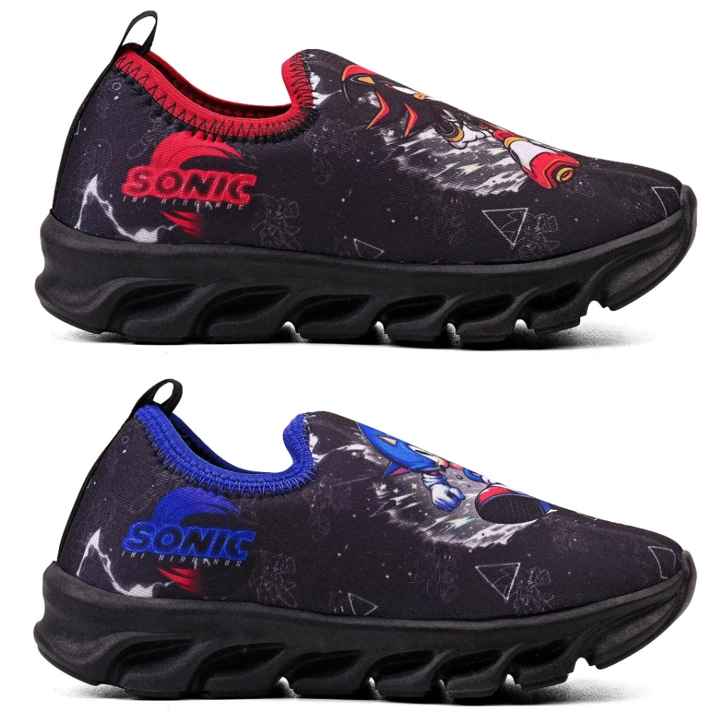 Kit 2 Pares Tênis Infantil Calce Fácil Menino Personagem Lançamento Leve Confortável Envio Imediato