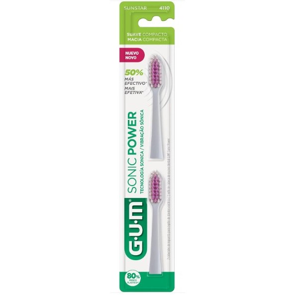 Refil/Cabeça Escova de Dente GUM Activital Sonic Deep Clean 2 Unidades