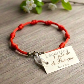 Pulseira 7 Nós Vermelha/Preta Proteção Kabbalah Akai Ito Amuleto Atrai Força e Poder em Oferta na Shopee