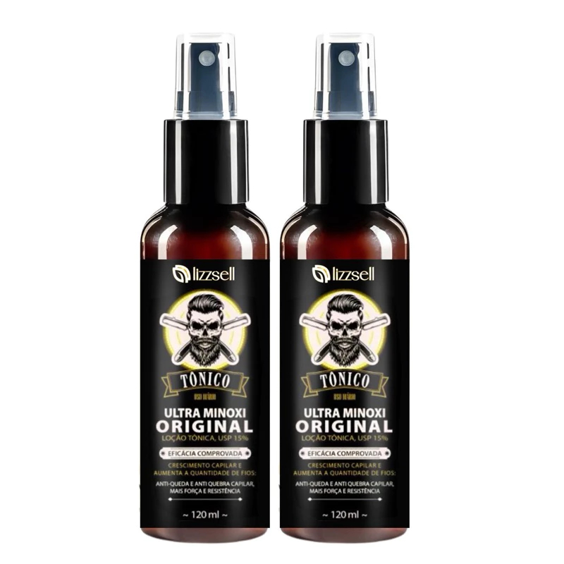 2x Ultra Minoxi Original 15% – Crescimento Rápido, Fios Fortes e Queda Zero LizzSell Original