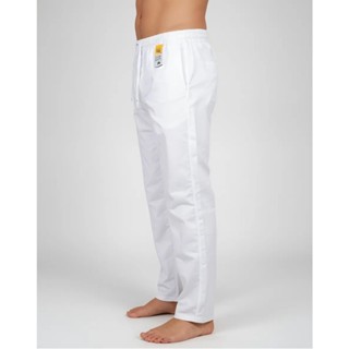 calça branca para uniforme em tactel 3 bolsos costura tripla reforçada em Oferta na Shopee