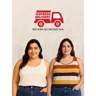 Kit 2 Blusa Regata Feminina Plus Size Verão Casual | 🚚 ENVIO IMEDIATO em Oferta na Shopee