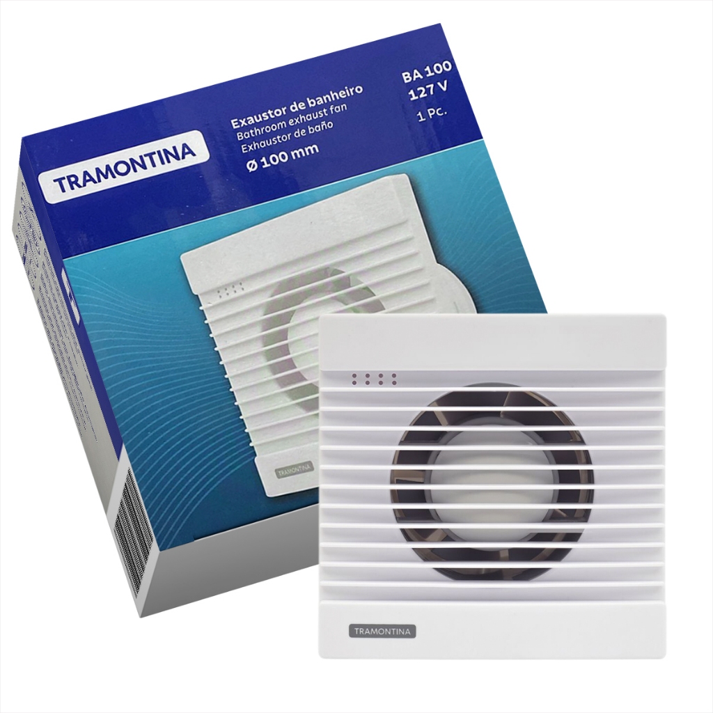 Exaustor Para Banheiro Tramontina 15cm 120v/220v Com Grade Anti Insetos