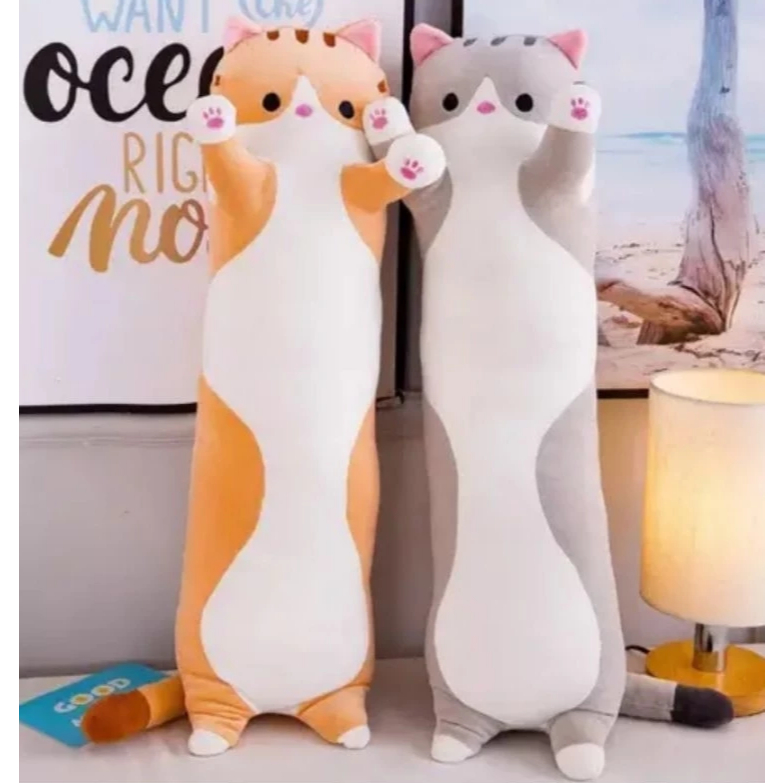 Almofada Gato de Pelúcia 50 cm / 70 cm Salsicha Envio Rápido em Oferta na Shopee