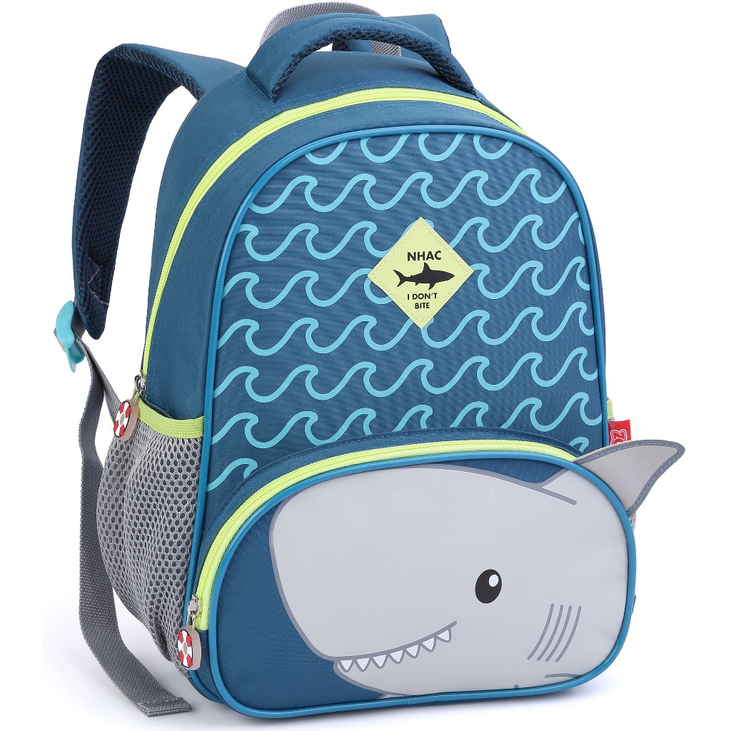Mochila Bolsa Escolar Infantil Creche Menino Tubarão Pinguim Bichinhos Animais Pet Seanite Zoop MI43173