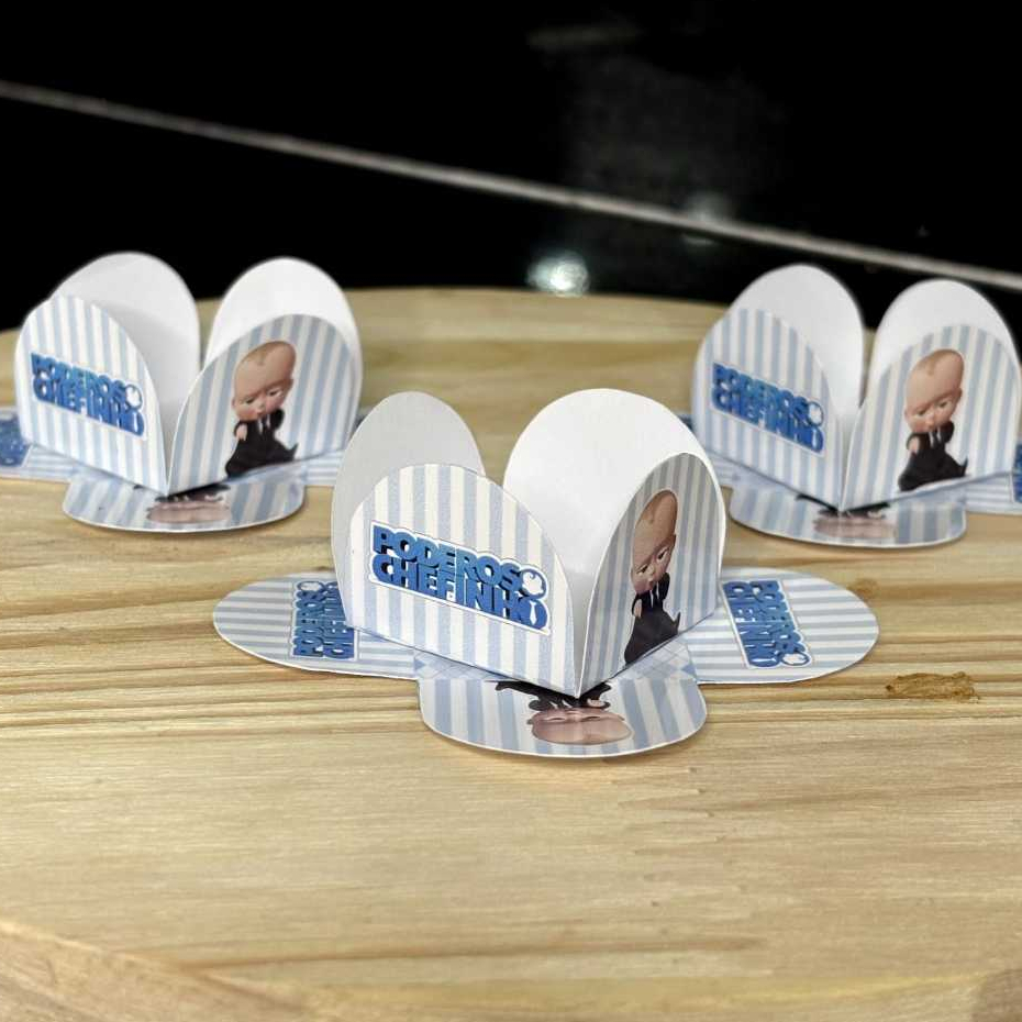 Forminhas de Doces Aniversário Poderoso Chefinho - Formas Personalizadas de Docinhos para Festas - ENVIO IMEDIATO