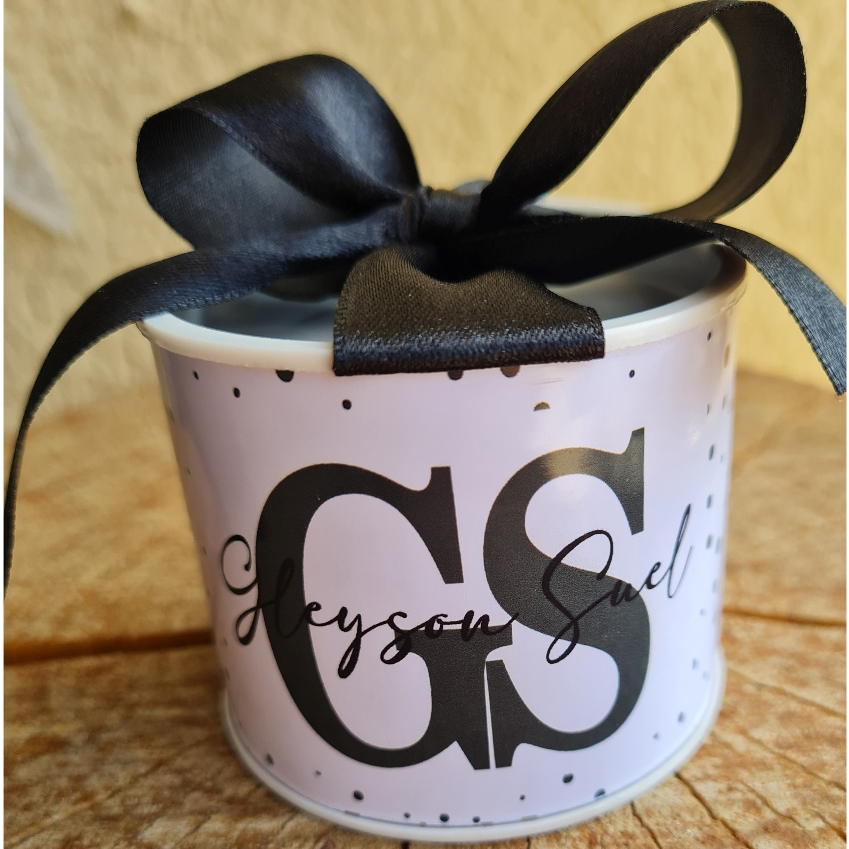 Kit tubolatas personalizadas PRETO | Lembrancinha maternidade | aniversário | chá de bebê | casamento | 5x6 Vários temas