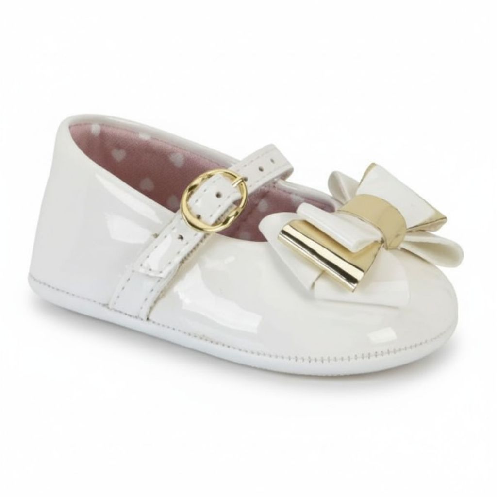 Sapatilha Molekinha Menina Infantil Laço Verniz Bebê 2901.570