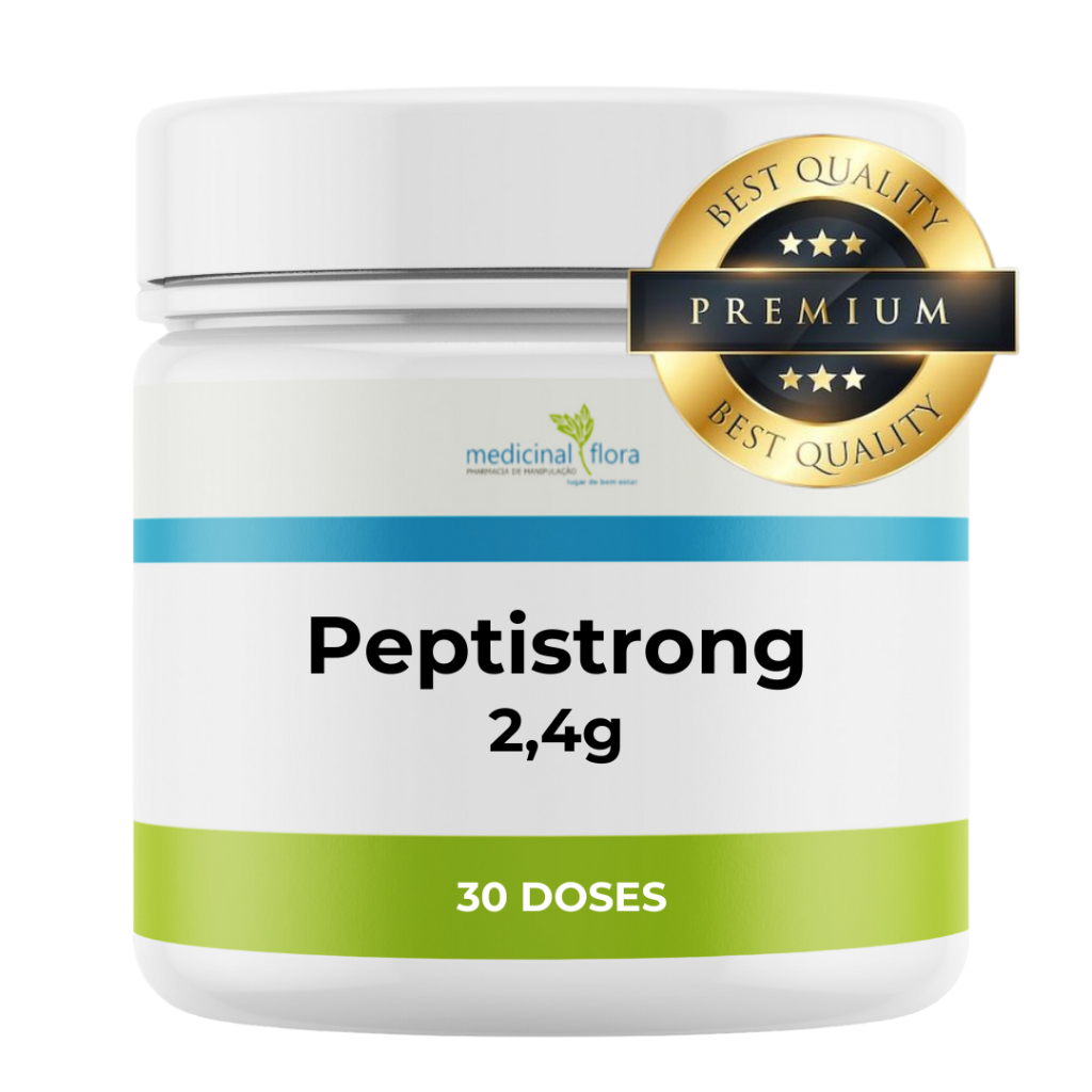 Peptistrong 2,4g 100% Puro Sovita Massa - 30 Doses Sabor Sem Sabor