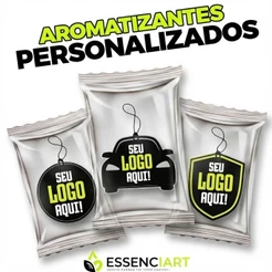 20 unidades BRINDE PERSONALIZADO AROMATIZANTE (cheirinho para carro)
